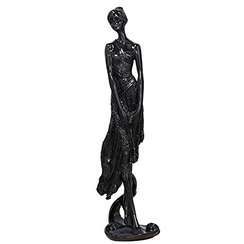 Sculpture de femme de beauté en résine aux finitions abstraites