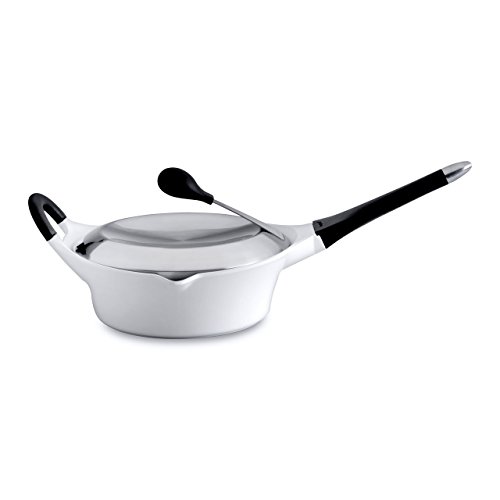 BergHOFF Auriga Induction-Friendly Cubierto de Profundidad sartén con Revestimiento Antiadherente de cerámica, 26 cm (3,5 L), Color Blanco