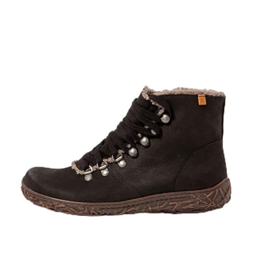 Chaussures El Naturalista N5456 Pleasant Black en cuir artisanal haut de gamme noir
