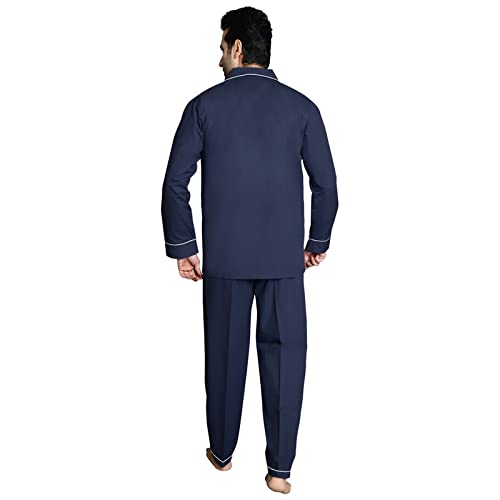 Image of Men's Cotton Solid Night Suit