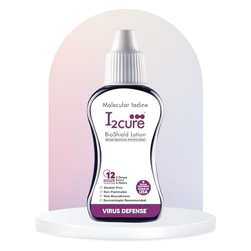 I2Cure BioShield Sanitizer Lotion Protects from Viruses, Fungi & Bacteria | 2 Drops Kills 99.9% Bacteria and Gives 12 Hours Protection - 15ml (Pack of 1)