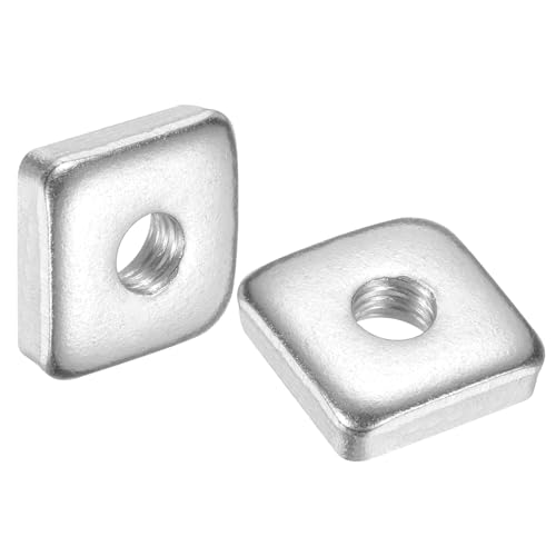 Écrou carré M6 en acier zingué 16x16x5mm pour fixations et filetages grossiers lot de 200