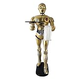 LM Treasures Android Gold Robot Droid Butler Life Size Statue Space Prop Display