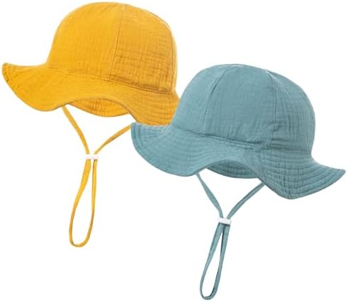 Chapeau De Soleil Bébé Happy Cherry 3-12 Mois - Large Bord Protection UPF