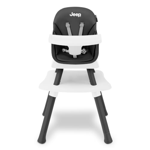 Image of Jeep Milestone 6-in-1 Convertible High Chair by Delta Children, Black