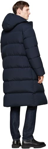 Tommy Hilfiger Abrigo de Plumas Hombre Down Parka con Capucha, Azul (Desert Sky), S - imagen 2