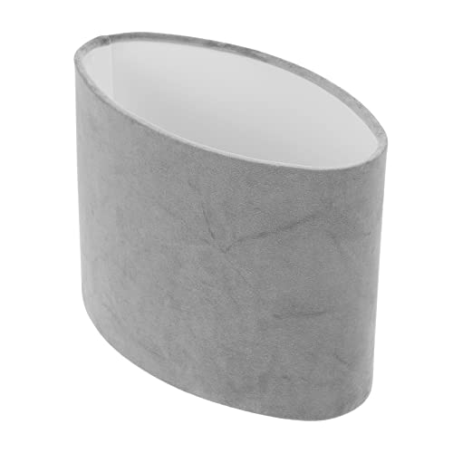 Image of CAXUSD Oval Decorative Cloth Lampshade for Table Light Stylish Lamp Accessory Ideal for Home Décor Compatible with Lamp Shade Reducers and Light Shade Adapters