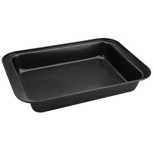 TESSTSY Bandeja Horno 32x22x5 cm, Bandeja de Horno Rectangular, Bandeja Horno Universal, Bandeja para Horno Antiadherente, Fuente de Horno, Apto para Lavavajillas, para Tartas Tostadas Asados