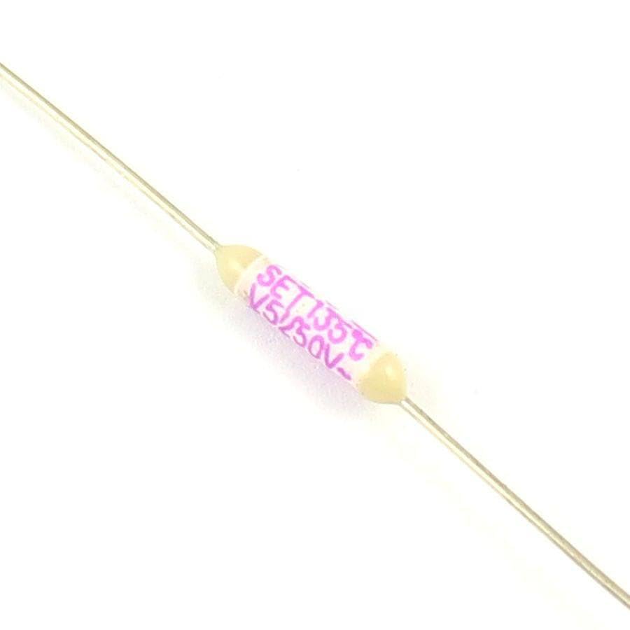 Generic 10 Pcs SET Thermal Fuse Type V5 Axial TF Cutoff 135 Degree 1A 250V