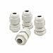 Tool parts 3-6.5mm Cables PG7 Waterproof Wht Plastic Glands 4 Pcs