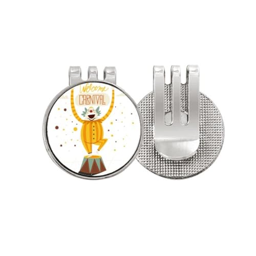 Marker de balle de golf pour casquette style clown accessoire idéal sur le green de club