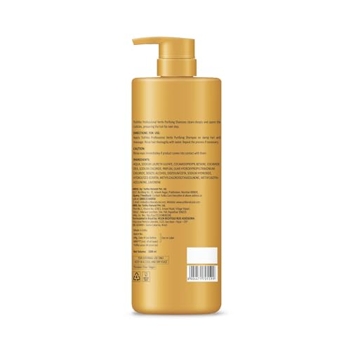 Image of Yuthika Professional Vertix Hydrolyzed Keratin Purifying Shampoo for All Hair Types 1000ml I Deep Cleansing, Removes Dirt, Impurities & Strengthens