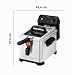 Tefal Filtra Pro Elektrische Fritteuse 4 Liter Öl-Kapazität, Auffangsieb für reineres Öl, spülmaschinenfeste Teile, Sichtfenster, einstellbare Temperaturkontrolle, schwarz, Edelstahl, FR5160