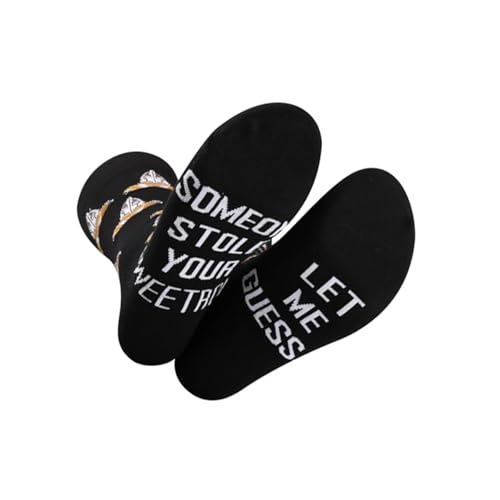 2 Pairs Skyrim Guard Inspired Gift Skyrim Guard Fans Gift Let Me Guess Someone Stole Your Sweet Roll Socks (UK Alpha One Size Regular Regular SOMEONE STOLE)