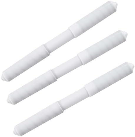 Extra-Long Toilet Paper Holder for Big Rolls | 3 pcs in 1 Bag (White) image 5