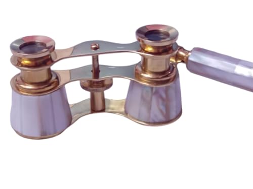 Binoculares de Opera Vintage en Latón con Perla miniatura 5