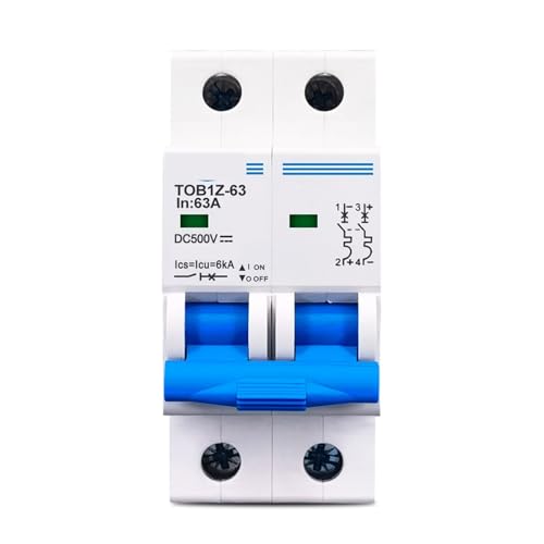 Disyuntor 2P CC 6A para solucionar cortes y proteger inversores solares de 500V