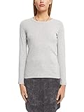 Rundhalsausschnitt ESPRIT Longsleeve mit Rundhalsausschnitt