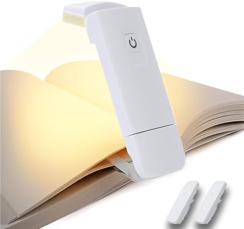 2 Peças Luz de Leitura para Livro,​Luminária de Leitura com Clipe...