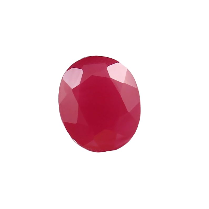 Véritable rubis naturel précieux de forme ovale à facettes