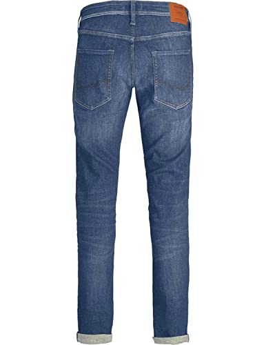 JACK & JONES Herren Slim/Straight Fit Jeans Tim Original AGI 010 (33W / 30L, Medium Blue Denim) – Ansicht 5