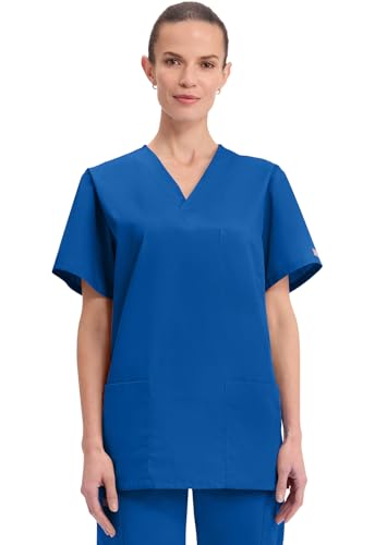 Cherokee Scrub Top Originals - Scollo a V con 3 tasche - Royal - XXS, Blu reale, XXS