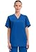 Cherokee Workwear Scrubs Unisex V-Neck Top, Royal, Medium