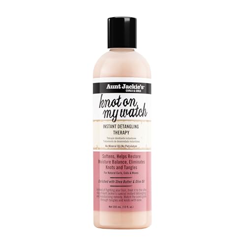 Aunt Jackie's Curls and Coils Knot On My Watch Instant Hair Detangling Therapy for Natural Curls,...