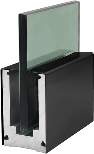 Poteau de garde-corps en verre encastré pour support de terrasse