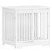 Hzuaneri Hundekäfig Möbel, 69 cm Hundebox, 2 Türen, Moderne Hundekäfig Indoor für kleine/mittlere/große Hunde, Beistelltisch, Hundebox für Zuhause 69 × 49 × 64,5 cm, Weiß DFC84313W