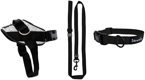 ShawnCo Essential Harness, Leash & Collar Set (Artic Camo, L)