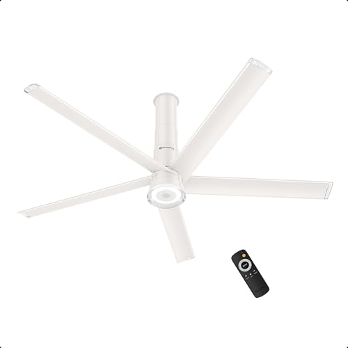 Image of atomberg Emperion Linea Smart 1250mm BLDC Ceiling Fan with IoT & Remote | | BEE 5 star | Advance Air+ Technology | Super Silent Fan | 12W Underlight | 5 Year Warranty | Pearl White