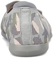 Clarks Women's Carly Dream Loafer Flat, Khaki Camo Knit, 7.5 Wide | Image 4