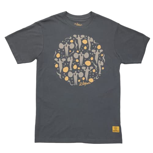 T-Shirt Mixte Zildjian Le 400th Anniversary Noir pour Passionnés