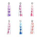 DuomaiJJ Kinder-Haarschmuck Packung Von 4 Farbenfrohen Kinderblasenlaterne -braid -gradientenperücken Ponytail Twist Braid-gemischte Farbe