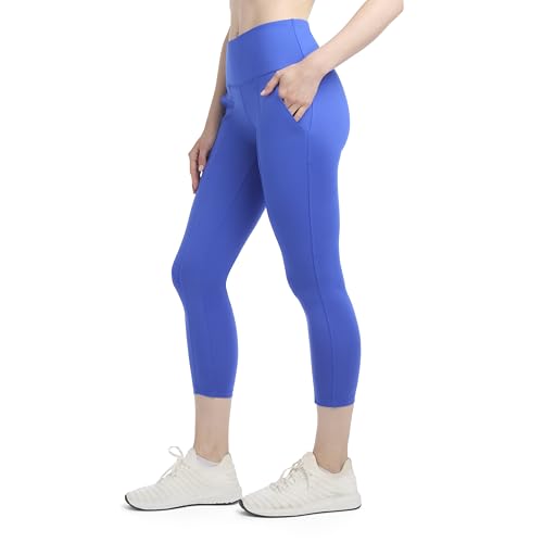 Jockey Women's Pintuck Pocket Crop Leggings Paradise Blue - image 2