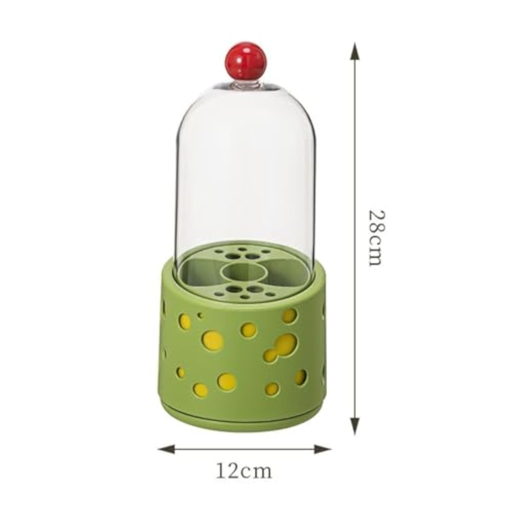 Makeup Brush Organizer Large Capacity Dustproof Rotating