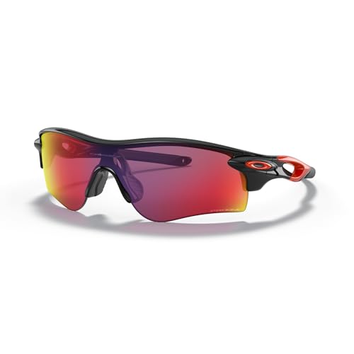Oakley Radar Lock Path Asian Fit OO9206 Low Bridge 920637 38MM Polished Black/Prizm Road Rectangular Sunglasses for Men+Microfiber Pouch