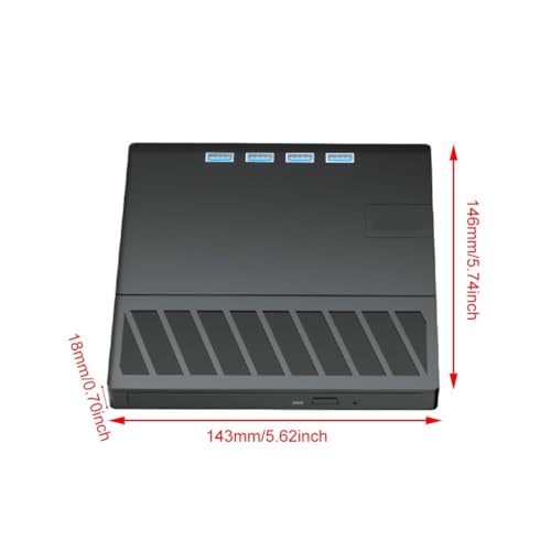 Unidad óptica BLU-Ray externa USB 3.0 grabador de CD DVD tipo C 7