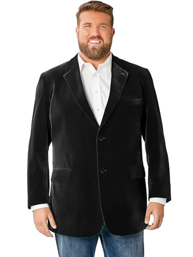 GATMSTZ Big Velvet Blazer for Men Blazer Jackets Men’s Sport Coats 2 Buttons Party Wedding Evening Homecoming