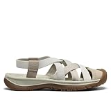 KEEN Damskie sandały Whisper Lattice, Plaza Taupe/Silver Birch, 36 UK, Plaza Taupe srebrna brzoza, 39 EU