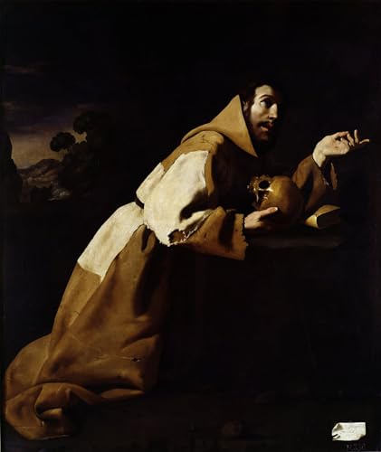 Peinture poster impression tableaux graffiti art mural Saint François Zurbaran