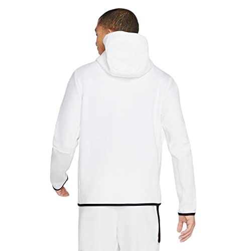 Nike Sportswear Tech Fleece Men's Full-Zip Hoodie Size-XXL White/Black (CU4489)2