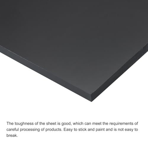 Image of MECCANIXITY Black ABS Plastic Sheet 7 x 4 x 0.16 Inch for Building Model, DIY Crafts, Panel, Pack of 3 Pcs