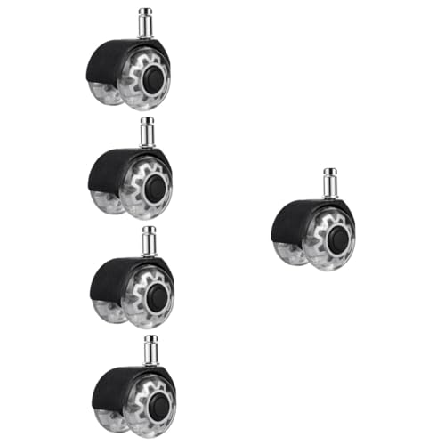 Roulettes de remplacement transparentes SEWACC pour chaises en télétravail