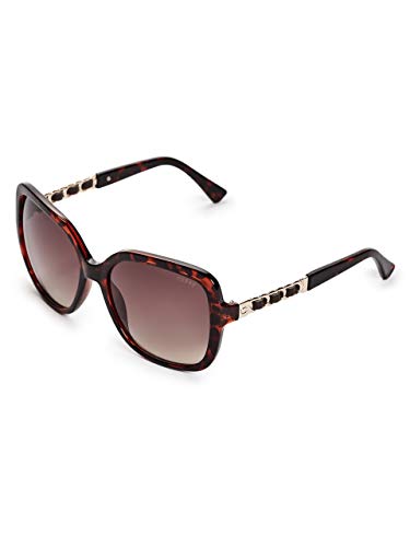 GUESS Womens GF6060 Shiny Havana With Gold/Brown Gradient Lens One Size
