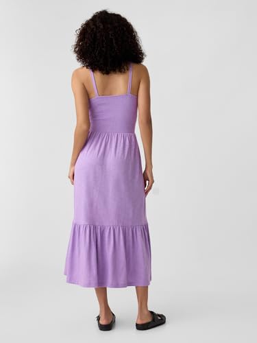 Image of Gap Women's V-Smocked Midi Dress