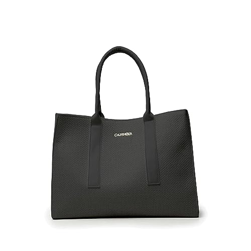 Sac femme shopping Caf Noir en paille noire idéal pour vos sorties en ville