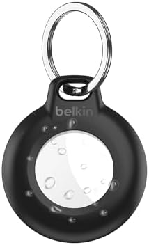 Belkin Waterproof Apple AirTag Holder Keychain, IPX8, Key Ring