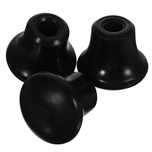 BESPORTBLE 3Pcs Drum Stand Feet Protectors Slip Rubber Caps for Snare Drum Rack Durable Drum Hardware Accessories for Enhanced Stability and Performance